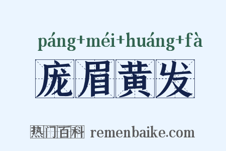 庞眉黄发是什么意思的图片